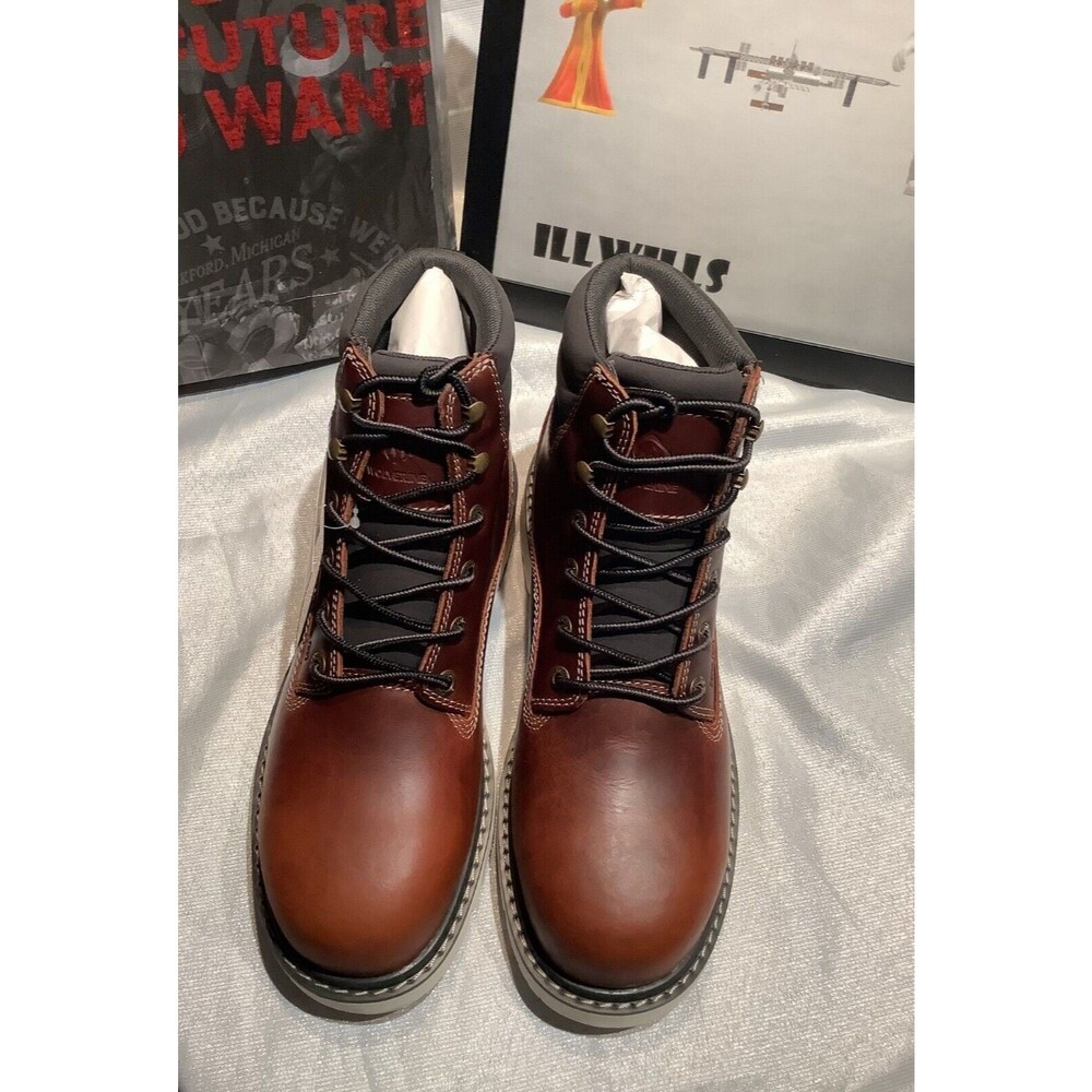 Wolverine Revival Waterproof Composite Toe  Mens Brown Work Boots Size 9 W241016